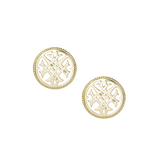 Circle Logo Stud Earrings