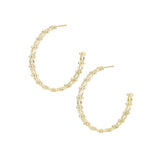 Celestia Hoop Earrings in Gold